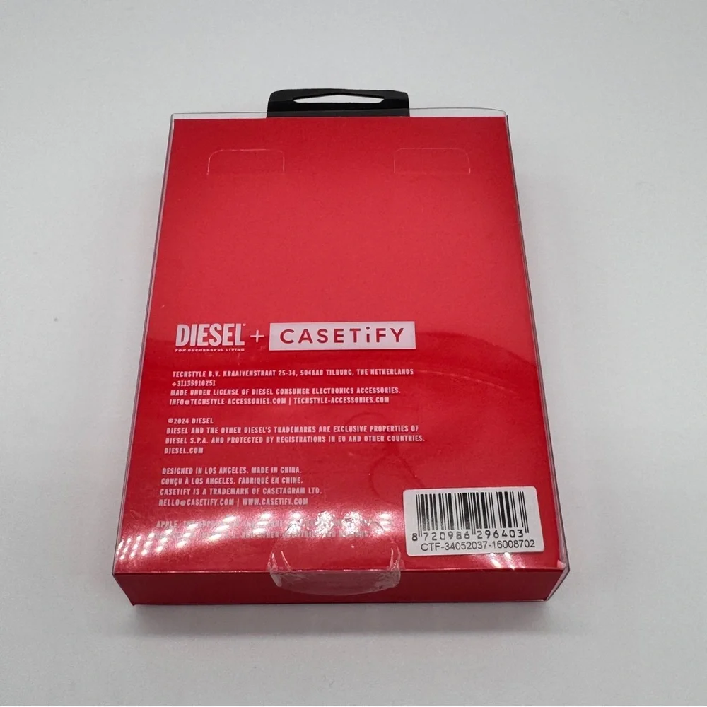 Diesel x Casetify Silver Metal Popup Stand Accessory For Magsafe Mobile Phone